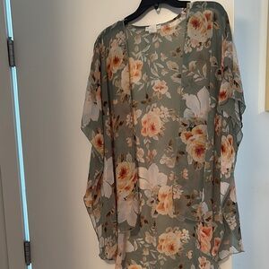 Floral Sheer Women's Top